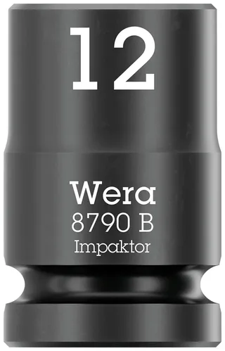 Wera 8790 B Impaktor 05005503001 Außen-Sechskant Steckschlüsseleinsatz 12 mm 3/8 1 Stück 3/8 de Wera – image du produit 1 sur 3