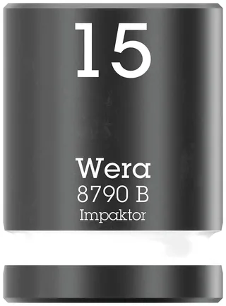 Wera 8790 B Impaktor 05005506001 Außen-Sechskant Steckschlüsseleinsatz 15 mm 3/8 1 Stück 3/8 de Wera – image du produit 1 sur 3