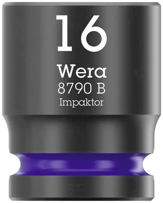 Wera 8790 B Impaktor 05005507001 Außen-Sechskant Steckschlüsseleinsatz 16 mm 16 mm 1 Stück 3/8 by Wera – product image 1 of 3