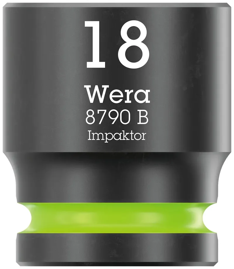 Wera 8790 B Impaktor 05005509001 Außen-Sechskant Steckschlüsseleinsatz 18 mm 3/8 1 Stück 3/8 de Wera – image du produit 1 sur 3