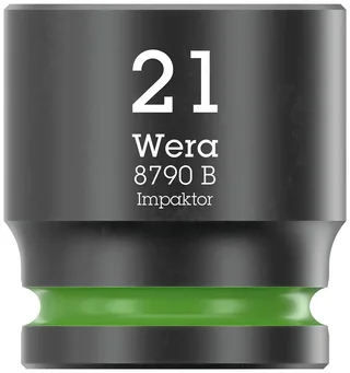 Wera 8790 B Impaktor 05005511001 Außen-Sechskant Steckschlüsseleinsatz 21 mm 3/8 1 Stück 3/8 de Wera – image du produit 1 sur 3