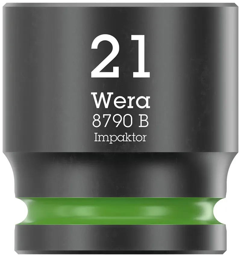 Wera 8790 B Impaktor 05005511001 Außen-Sechskant Steckschlüsseleinsatz 21 mm 3/8 1 Stück 3/8 de Wera – image du produit 1 sur 3