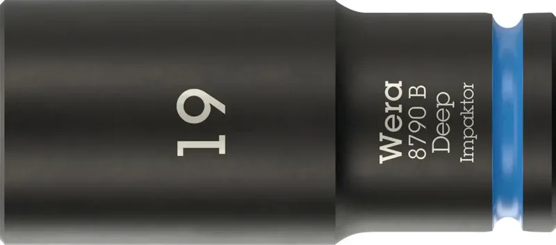 Wera 8790 B Impaktor Deep 05005560001 Außen-Sechskant Steckschlüsseleinsatz 19 mm von Wera – Produktbild