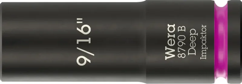 Wera 8790 B Impaktor Deep 05005569001 Außen-Sechskant Steckschlüsseleinsatz BiTorsion 9/16 9/16 3/8 von Wera – Produktbild