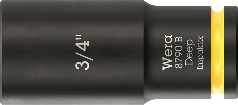 Wera 8790 B Impaktor Deep 05005572001 Außen-Sechskant Steckschlüsseleinsatz 3/4 3/4 3/8 de Wera – image du produit