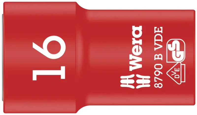 Wera 8790 B VDE 05004960001 Außen-Sechskant VDE-Steckschlüsseleinsatz 16 mm 3/8 3/8 (10 mm) von Wera – Produktbild
