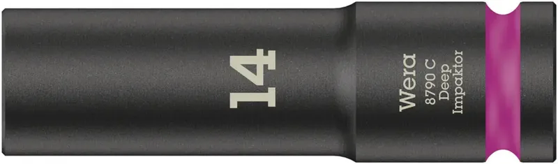 Wera 8790 C Impaktor Deep 05004831001 Innen-Sechskant Steckschlüsseleinsatz 14 mm 1/2 14 mm 1/2 (12.5 mm) de Wera – image du produit 1 sur 2