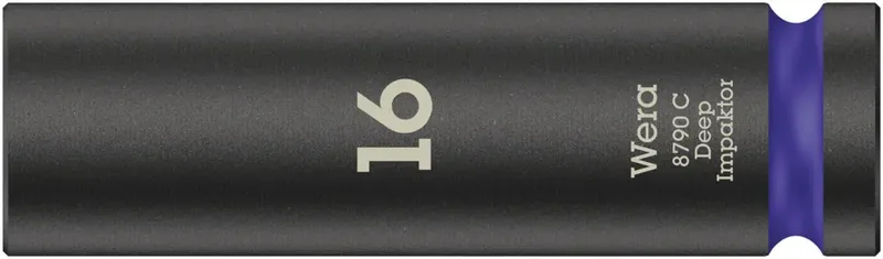 Wera 8790 C Impaktor Deep 05004833001 Innen-Sechskant Steckschlüsseleinsatz 16 mm 1/2 (12.5 mm) de Wera – image du produit 1 sur 2