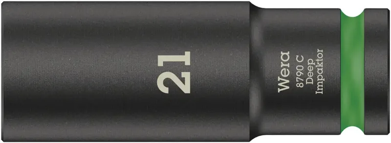 Wera 8790 C Impaktor Deep 05004837001 Innen-Sechskant Steckschlüsseleinsatz 21 mm 21 mm 1/2 (12.5 mm) von Wera – Produktbild 1 von 2