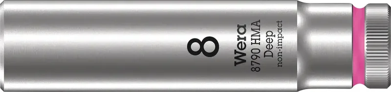 Wera 8790 HMA Deep 05004505001 Steckschlüsseleinsatz 8 mm 1/4 1 Stück 1/4 fra Wera – produktbillede