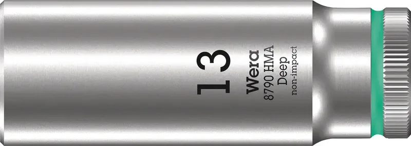 Wera 8790 HMA Deep 05004510001 Außen-Sechskant Steckschlüsseleinsatz 13 mm 1/4 13 mm 1 Stück 1/4 von Wera – Produktbild