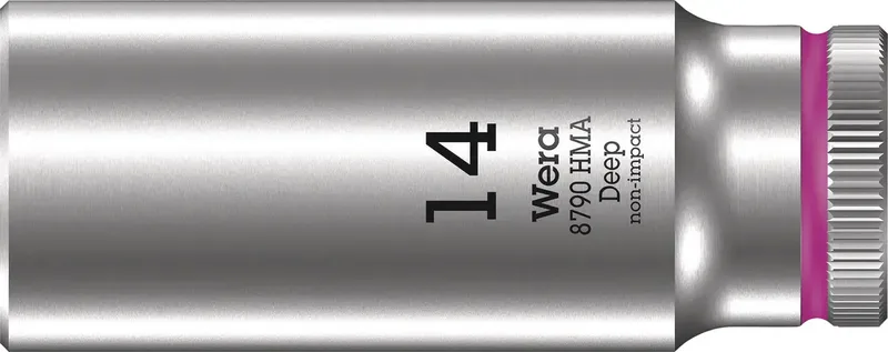 Wera 8790 HMA Deep 05004511001 Außen Sechskant Profil Steckschlüsseleinsatz Haltefunktion 14 mm 1/4 14 mm 1 Stück 1/4 de Wera – image du produit