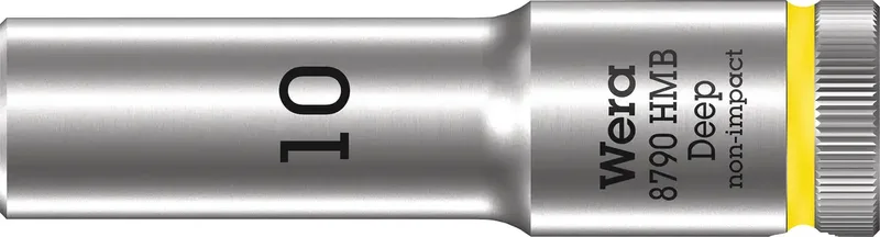 Wera 8790 HMB Deep 05004532001 Außen-Sechskant Steckschlüsseleinsatz 10 mm 3/8 1 Stück 3/8 von Wera – Produktbild
