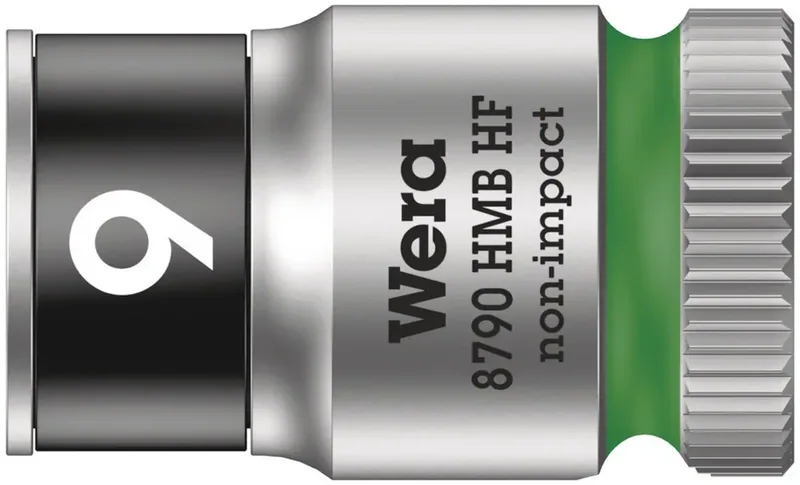 Wera 8790 HMB HF 05003743001 Außen-Sechskant Steckschlüsseleinsatz Haltefunktion 9 mm 3/8 9 mm 3/8 (10 mm) von Wera – Produktbild