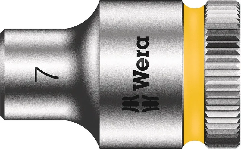 Wera - 8790 HMB Zyklop - hand- en machine dopsleutel 3/8" - 7x29mm de Wera, Jaune – image du produit