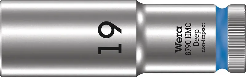 Wera 8790 HMC Deep 05004559001 Steckschlüsseleinsatz 19 mm 1 Stück 1/2 de Wera – image du produit