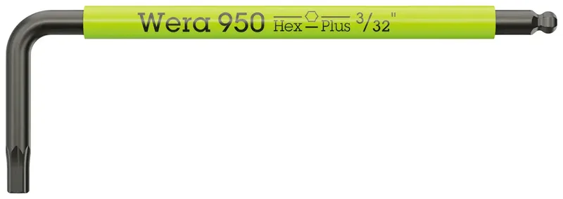 Wera 950 SPKS Multicolour Haakse schroevendraaier Inbus 3/32 inch 3/32 1 stuks von Wera – Produktbild