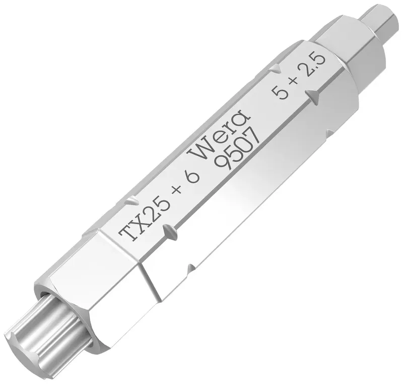 Wera 9507 SB 4-in-1 Bit 2 05073202001 Embout 6 pans 1 pièce 6 pans intérieurs de Wera – image du produit 2 sur 2