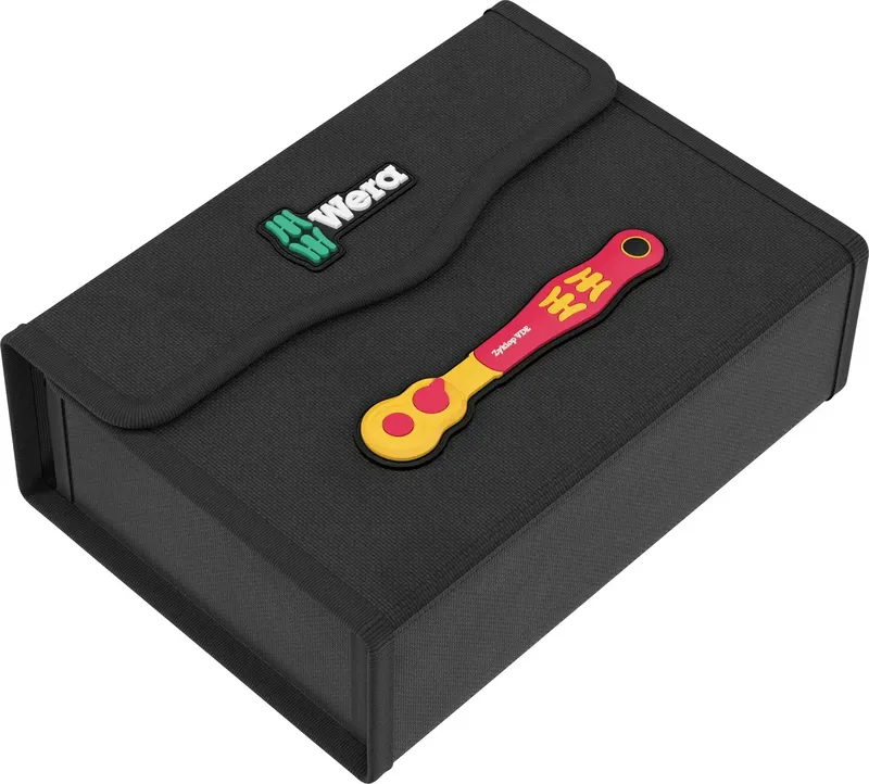 Wera 9586 05136558001 Elektriker, Profi, Ratschengriff, VDE Werkzeugtasche unbestückt (L x B x H) 180 x 90 x 45 mm de Wera – image du produit 1 sur 2