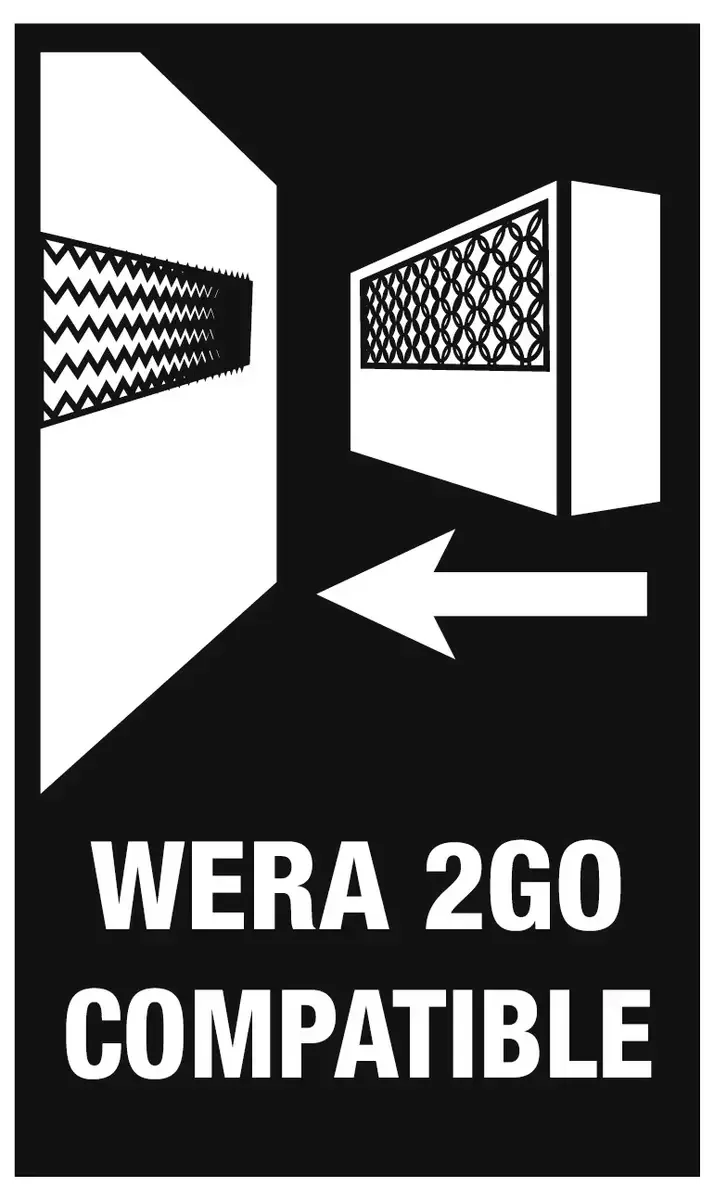Wera 9595 2090/16 05136427001 Sacoche à outils non équipée (L x l x H) 235 x 235 x 45 mm de Wera – image du produit 2 sur 2