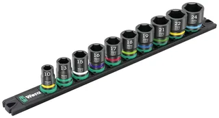 Wera 9607 Nuss-Magnetleiste B Impaktor 1 Jeu de clés à douille métrique 3/8 11 pièces 05005451001 de Wera – image du produit 1 sur 3