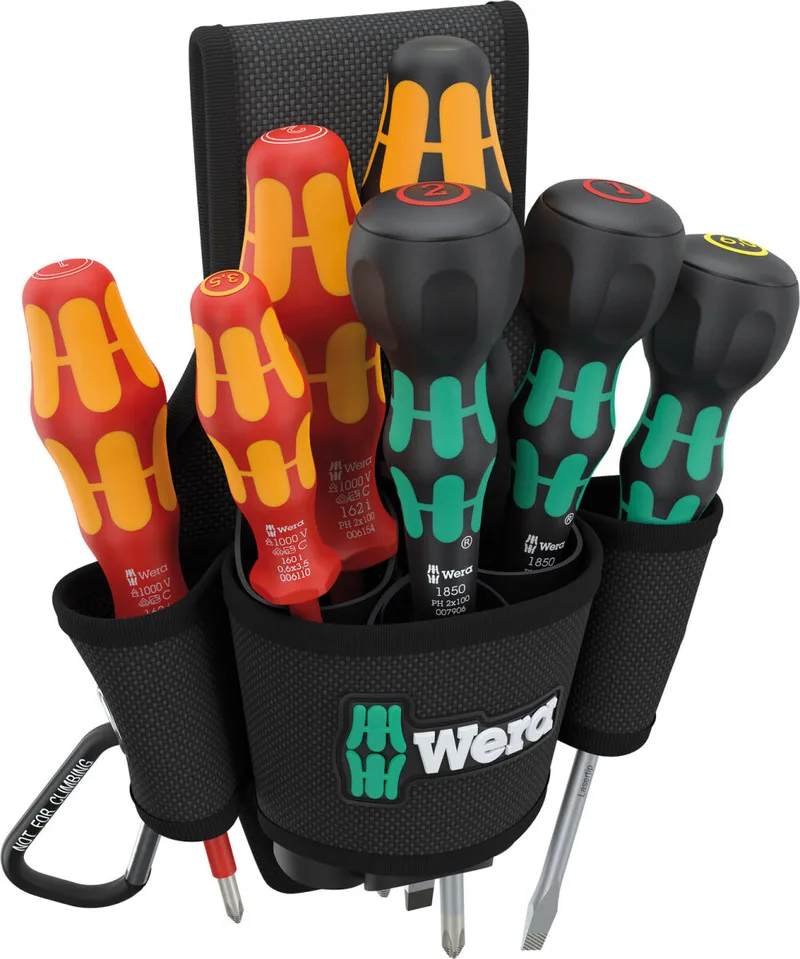Wera 9621 Gürteltasche Set 2 Schraubendreher Satz 8-tlg. von Wera – Produktbild