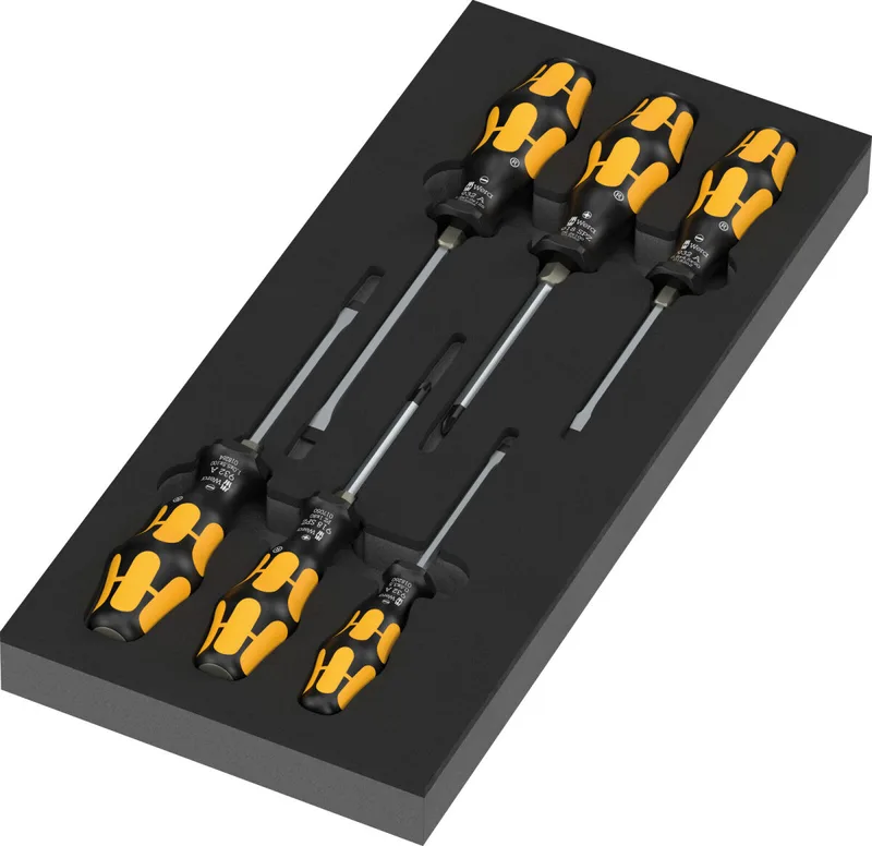 Wera 97113 Schaumstoffeinlage Kraftform Schraubmeißel Serie 900 Set 2 mit Werkzeug 7-tlg. de Wera – image du produit