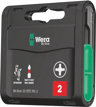 Bit-Sortiment Bit-Box 20 BTZ PH 2 20-teilig von Wera – Produktbild 1 von 3