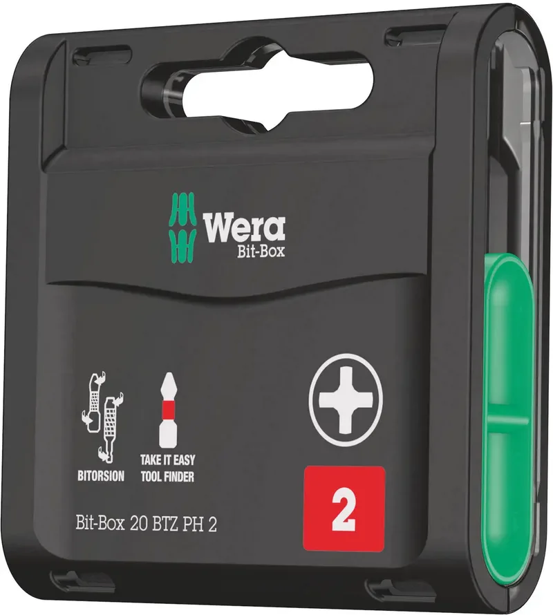 Bit-Sortiment Bit-Box 20 BTZ PH 2 20-teilig von Wera – Produktbild 1 von 3
