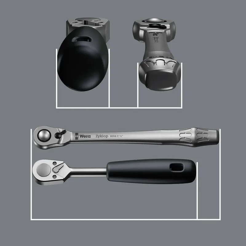 Zyklop Metal 8100 SA 8 Steckschlüsselsatz metrisch 1/4 (6.3 mm) 28teilig 1173672 by Wera – product image 2 of 3
