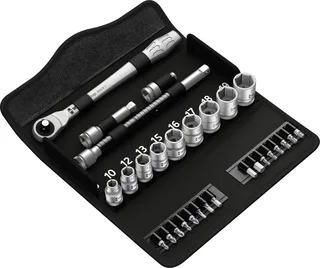 Zyklop Metal 8100 SB 7 Steckschlüsselsatz metrisch 3/8 (10 mm) 29teilig 05004047001 van Wera – productafbeelding 3 van 3