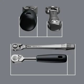 Zyklop Metal 8100 SB 8 Steckschlüsselsatz metrisch 3/8 (10 mm) 29teilig 05004048001 van Wera – productafbeelding 2 van 3