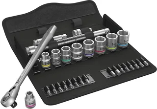 Zyklop Metal 8100 SB 8 Steckschlüsselsatz metrisch 3/8 (10 mm) 29teilig 05004048001 van Wera – productafbeelding 1 van 3