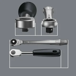 Zyklop Metal 8100 SC 8 Jeu de clés à douille métrique 1/2 (12.5 mm) 28 pièces 05004078001 de Wera – image du produit 2 sur 3
