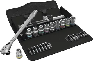 Zyklop Metal 8100 SC 8 Jeu de clés à douille métrique 1/2 (12.5 mm) 28 pièces 05004078001 de Wera – image du produit 1 sur 3