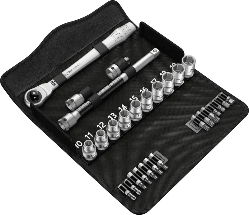 Zyklop Metal 8100 SC 8 Jeu de clés à douille métrique 1/2 (12.5 mm) 28 pièces 05004078001 de Wera – image du produit 3 sur 3