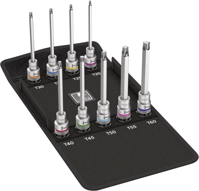 Jeu de douilles-embouts 9 pièces Wera 05004212001 Propulseur: 1/2 (12.5 mm) 1 pc(s) de Wera – image du produit