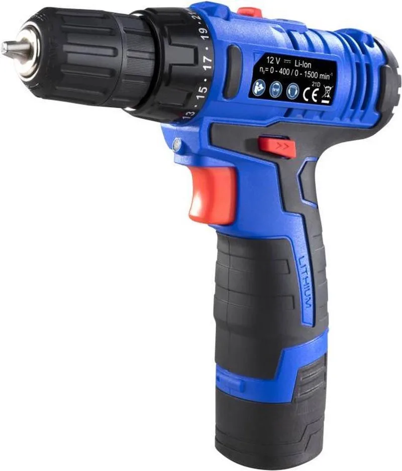 Accu Boormachine - 12V - 2 versnelling - tot 1500 rpm by Westfalia – product image