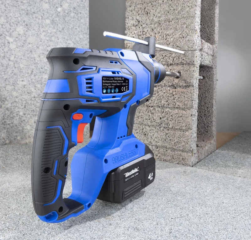 Accuboorhamer 18 Volt Li-Ion WABHBL18 -zonder accu en lader-. van Westfalia – productafbeelding