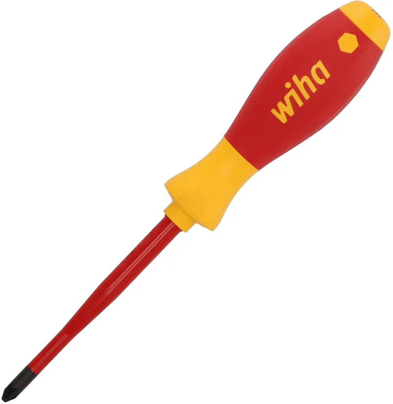 Wiha 3241 slimFix 35396 VDE Tournevis cruciforme PZ 2 Longueur de la lame: 100 mm DIN ISO 8764 de Wiha, Kleurloos – image du produit