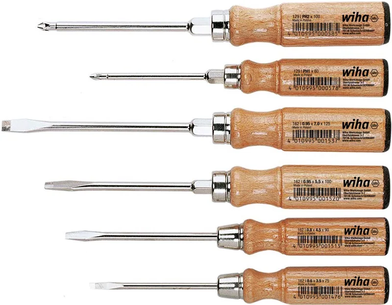 6-delige schroevendraaierset 162 HK6 SO de Wiha, Kleurloos – image du produit