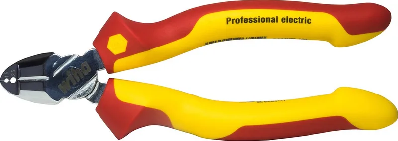 Afstrip-zijkniptang Professional electric met DynamicJoint® - 26745 by Wiha, White – product image