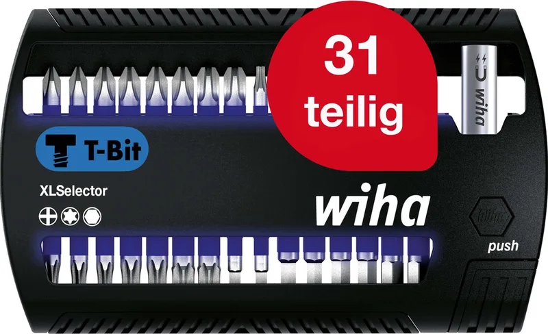 Bit-Satz XLSelector T-Bit 25mm, 31-teilig von Wiha – Produktbild