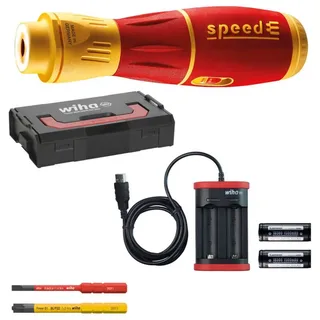 E-Schroevendraaierset speedE® II electric + slimBits in L-Boxx Mini - 7-delig - 44318 van Wiha, Rood – productafbeelding 3 van 6