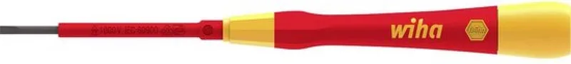 Elektronica, VDE, Elektronica en fijnmechanica Platte schroevendraaier Kopbreedte: 3 mm Koplengte: 60 mm van Wiha, Kleurloos – productafbeelding