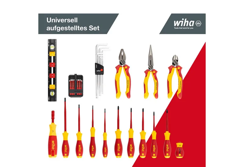 Gereedschapsset Basic Set L Electric in Koffer - 39-delig - 45257 by Wiha, Yellow – product image 3 of 5