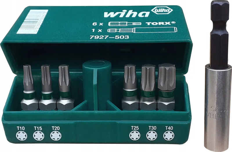 Groene Tresor Torx Bitset 7 Delig 1/4" by Wiha – product image