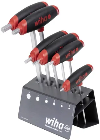 Inbus Haakse schroevendraaierset 3.0 mm, 4.0 mm, 5.0 mm, 6.0 mm, 8.0 mm, 10.0 mm 6-delig de Wiha, Kleurloos – image du produit 1 sur 2