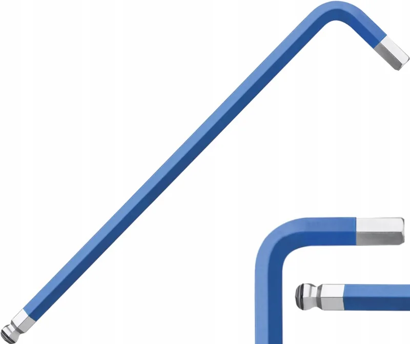 Inbussleutel MagicRing 8x206mm met Kogelkop - Donkerblauw de Wiha – image du produit