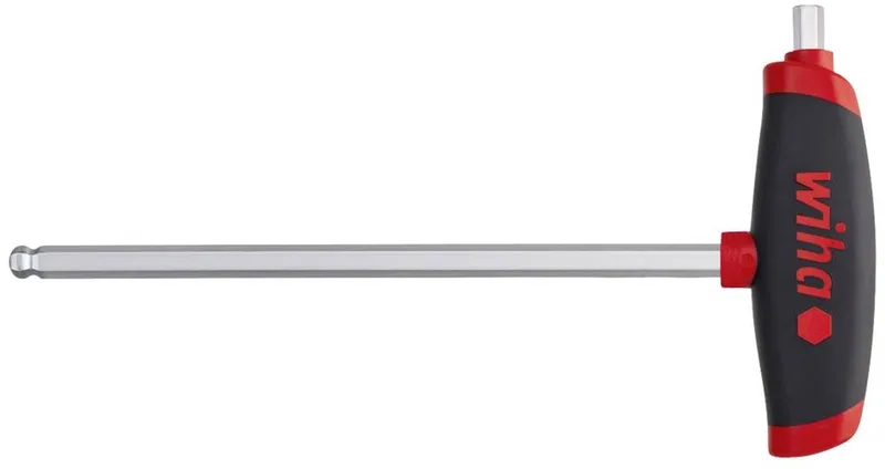 Inbussleutel Sleutelbreedte (metrisch): 4 mm Koplengte: 13 mm Afmeting, lengte: 150 mm by Wiha, Kleurloos – product image